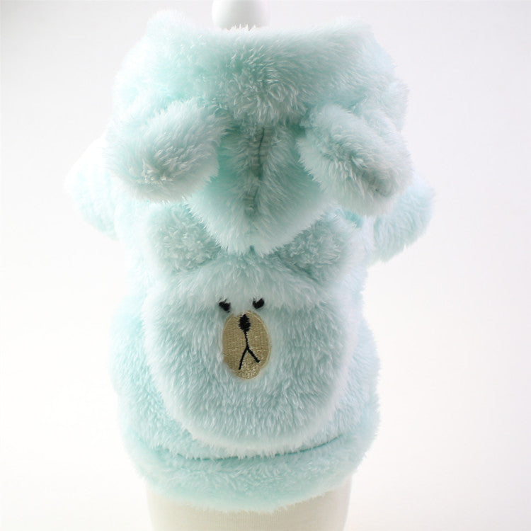 Dog Plush Embroidered Two-legged Plush Sweater