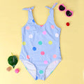Girls' Leopard-print Comfortable And Highly Elastic One-piece Bodysuit