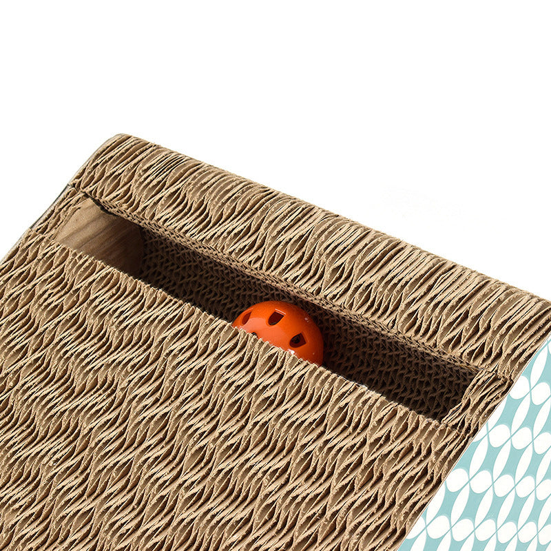 Corrugated cat scratch board