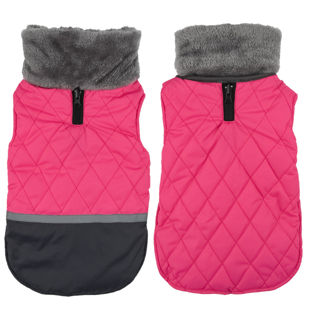 Plush Lapel Pet Clothes Double-sided
