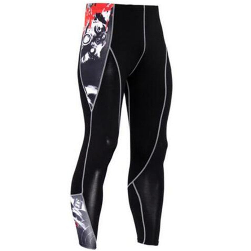 Summer Men's Blackout Compression Tight Fitting Pants