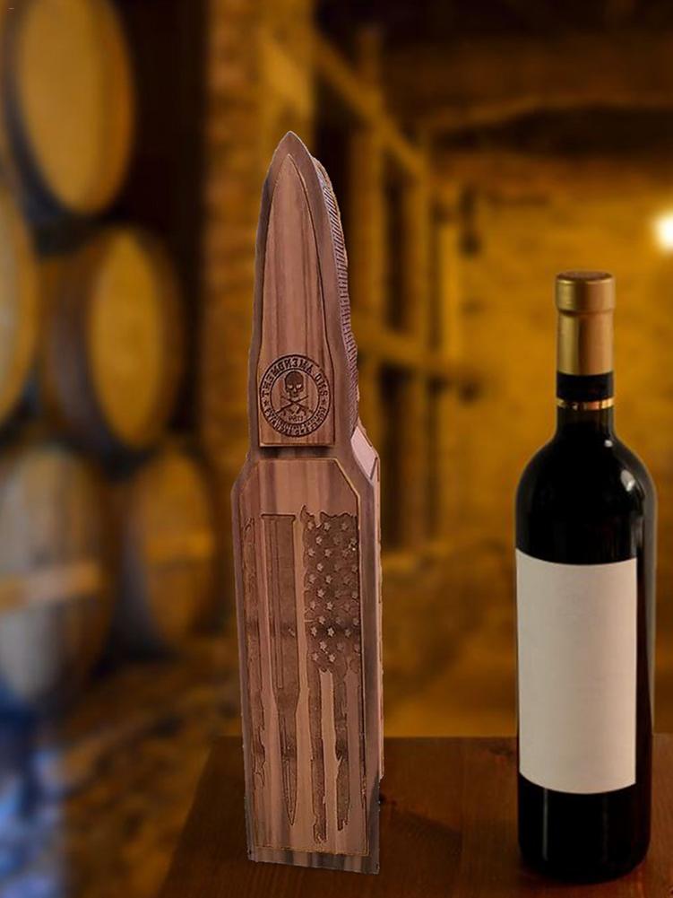 Wooden Bullet Red Wine Gift Box Diy Assembly Red Wine Box Father's Day Gift Box