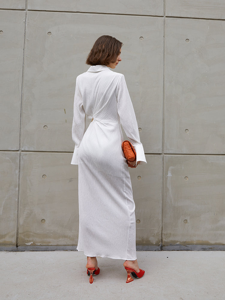 Women's Asymmetrical Hollow Waist Dress