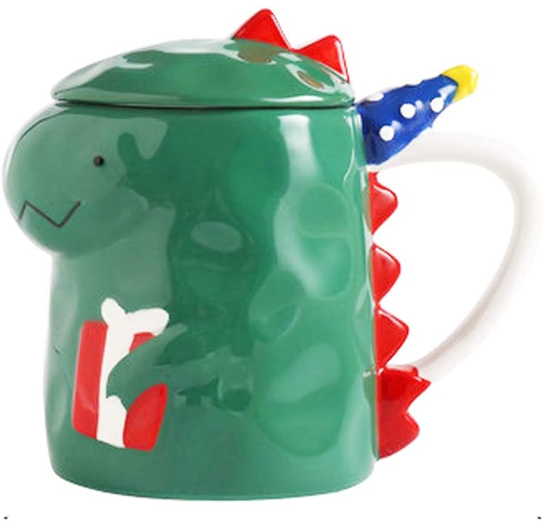 Cute Mug With Lid Spoon Valentine's Day Gift Ceramic Souvenir