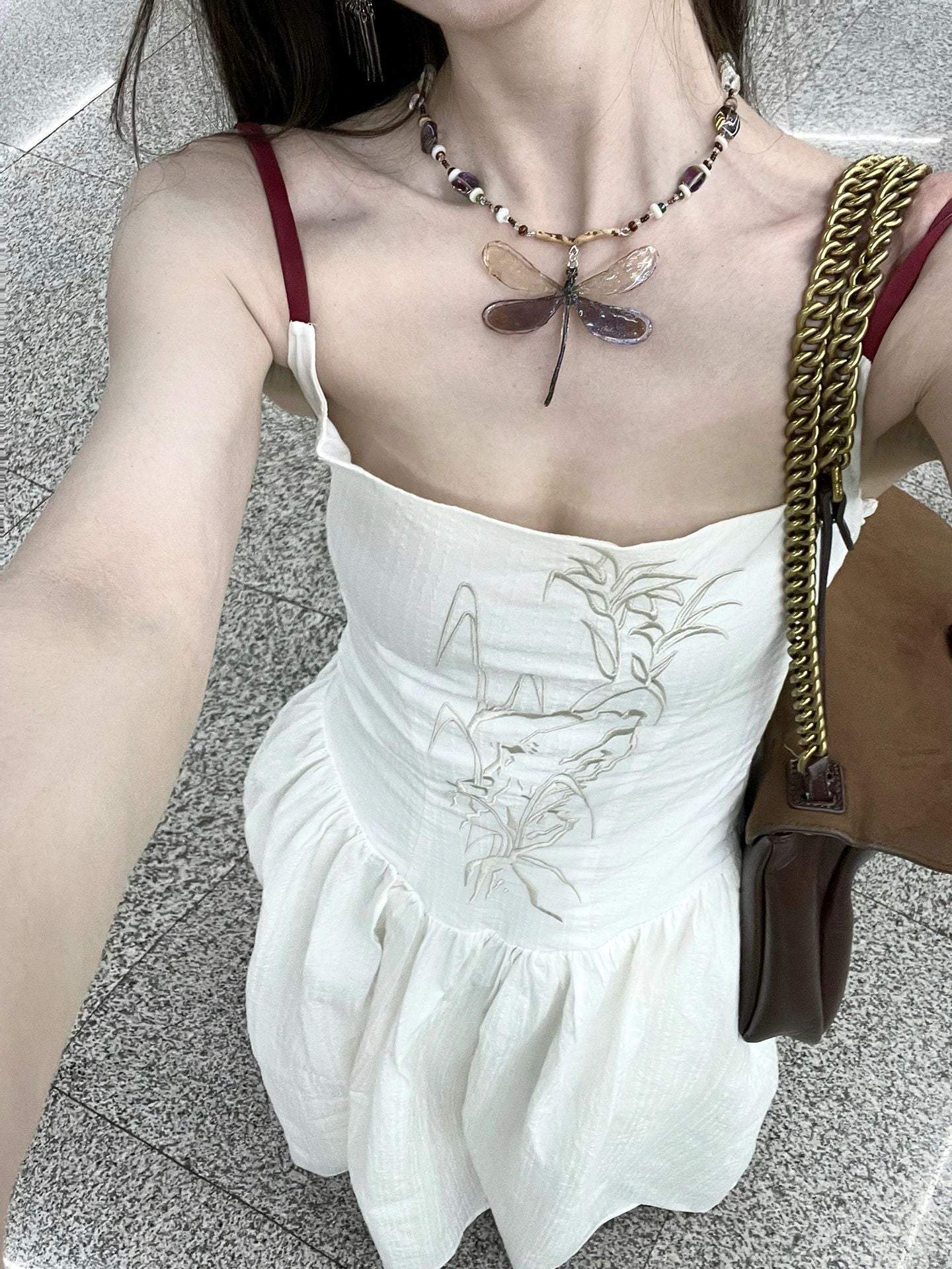 Women's Strap Dress Waist-cinching And Figure-flattering