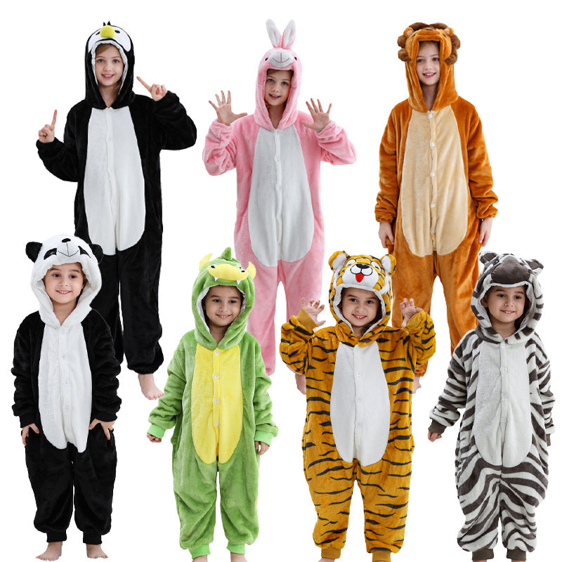 Cartoon Animal Onesies For Older Children Halloween Performance Costumes
