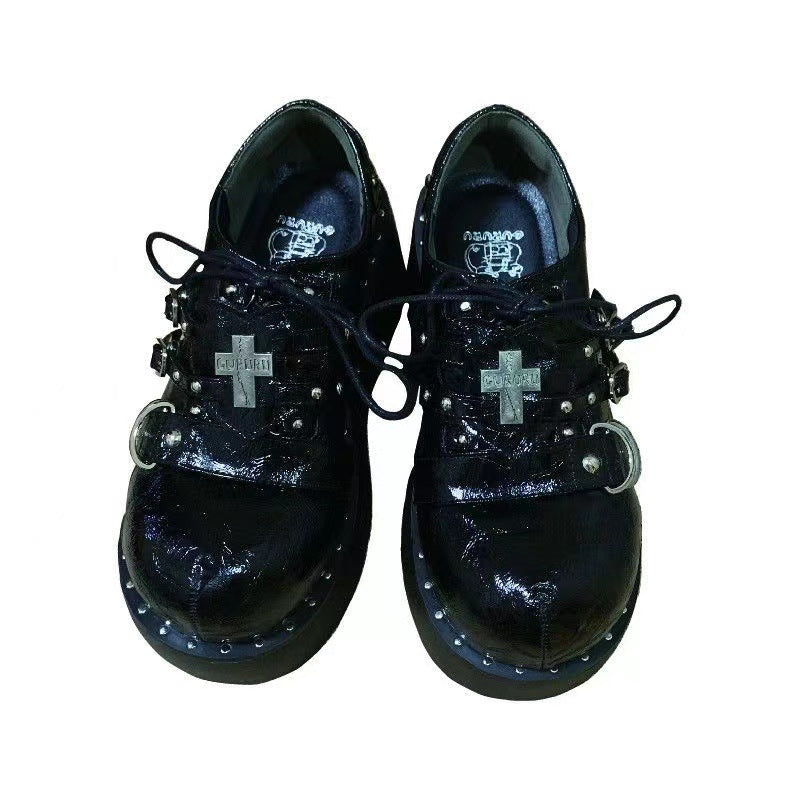 Platform Shoes Round Toe Punk Jk Lolita Women's Plus Size