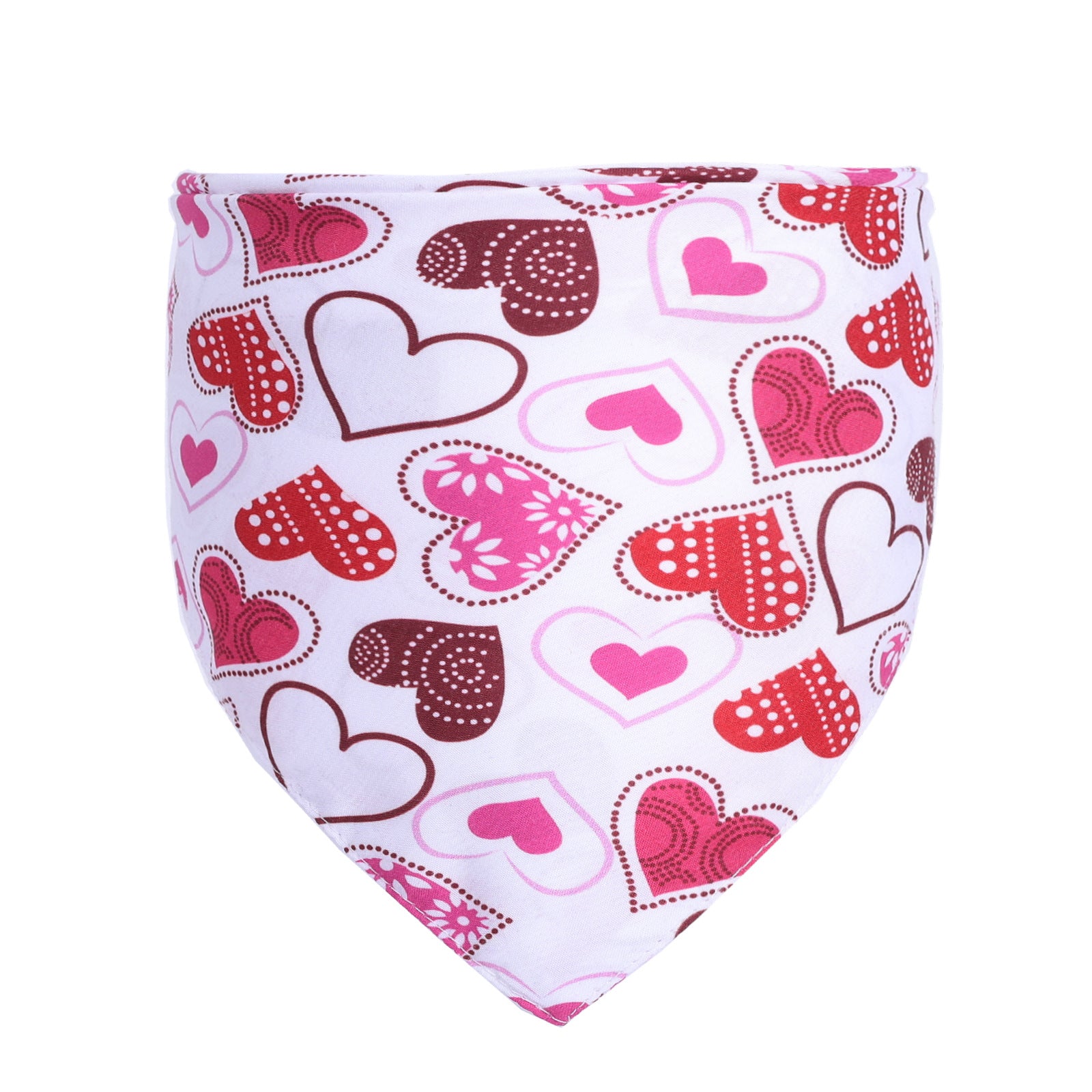 Pet Saliva Towel Scarf Love Triangle
