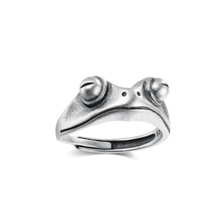 Fashion Vintage Demon Eye Owl Ring For Women  Retro Animal Ring Silver Color Jewelry
