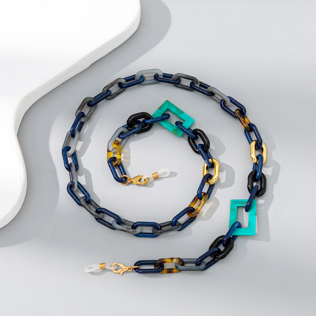 Colorful Mixed Acrylic Neckband And Eyeglass Chain