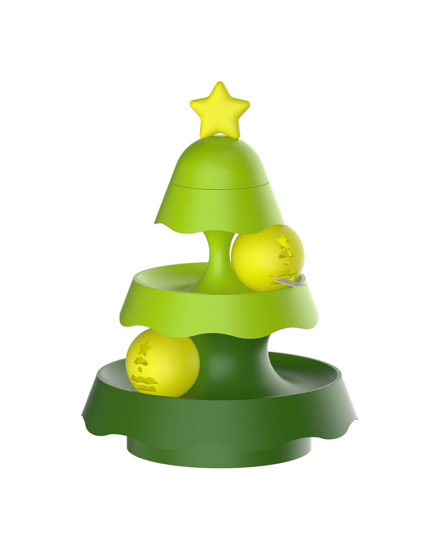 New Christmas Tree Mini Three-layer Track