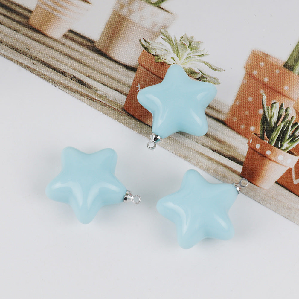New Pendant Cream Epoxy Beads Keychain Accessories