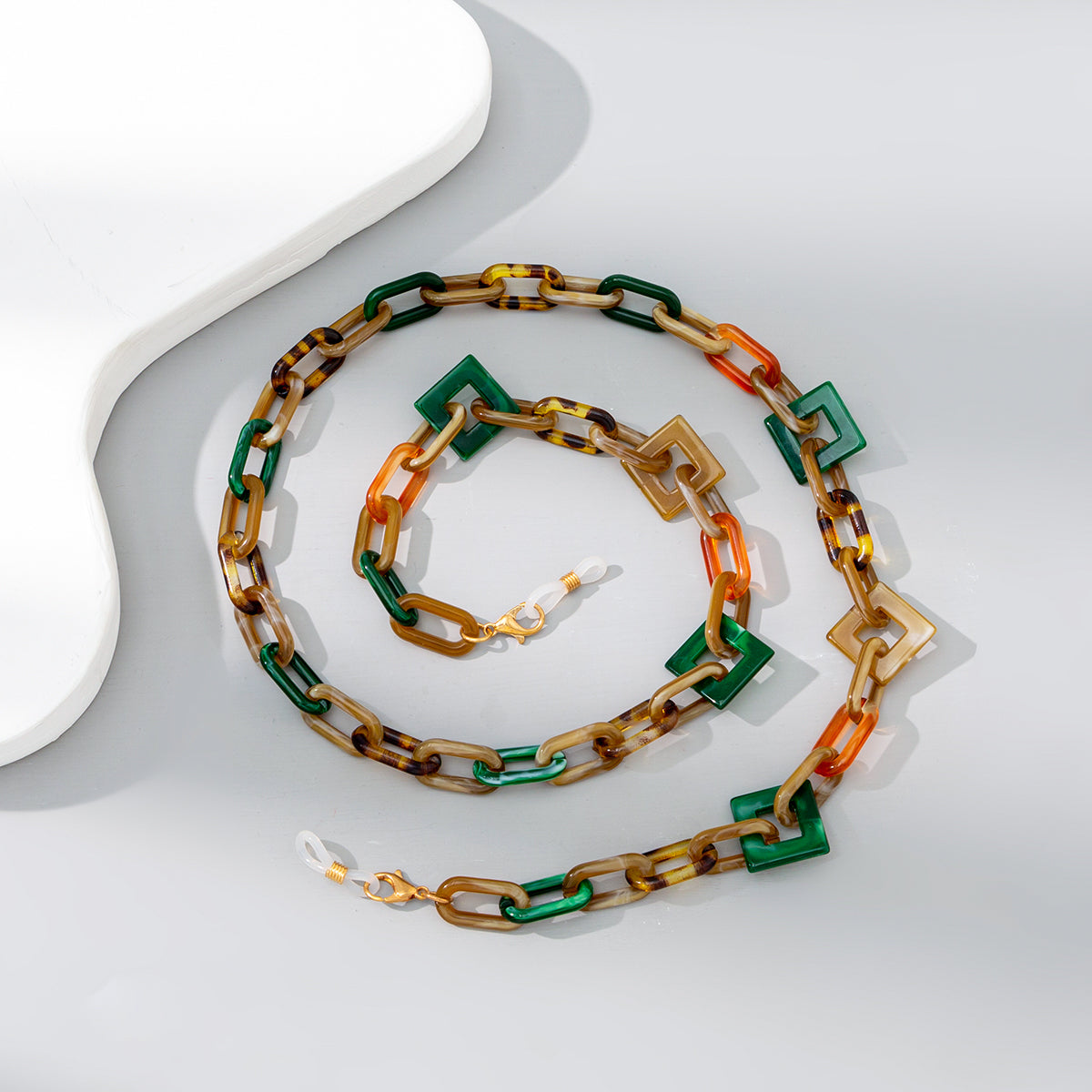 Colorful Mixed Acrylic Neckband And Eyeglass Chain