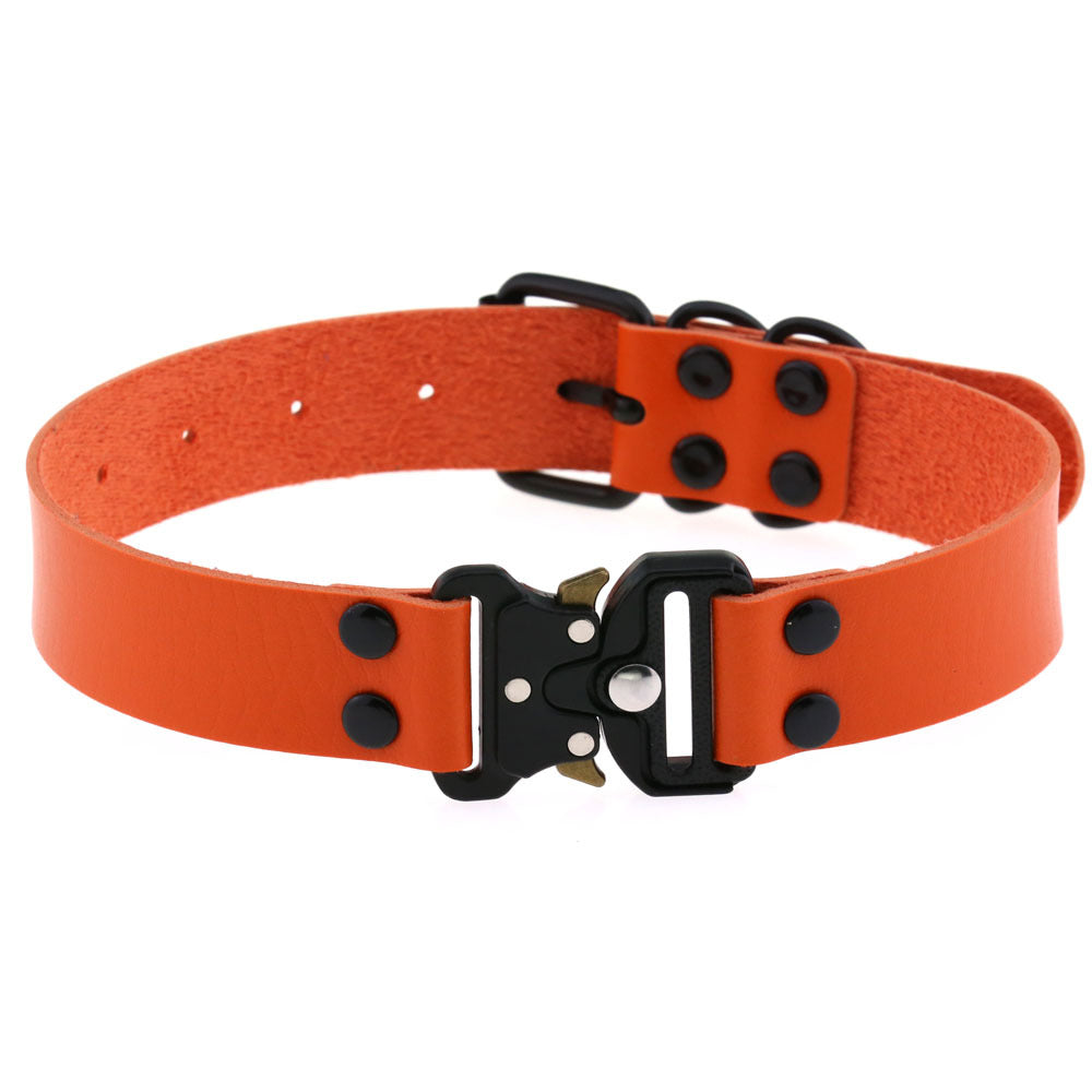 Creative Simple Release Buckle Collar Clavicle Necklace