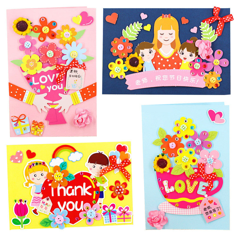 Teacher's Day Gift Handmade Diy Greeting Card Making Material Package