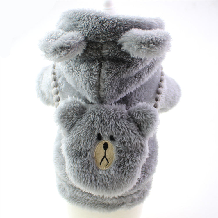 Dog Plush Embroidered Two-legged Plush Sweater