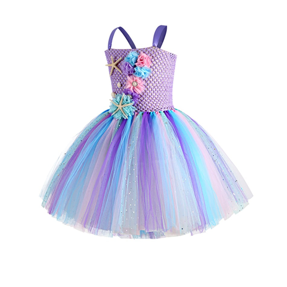 Halloween Mermaid Cosplay Children's Princess Dress