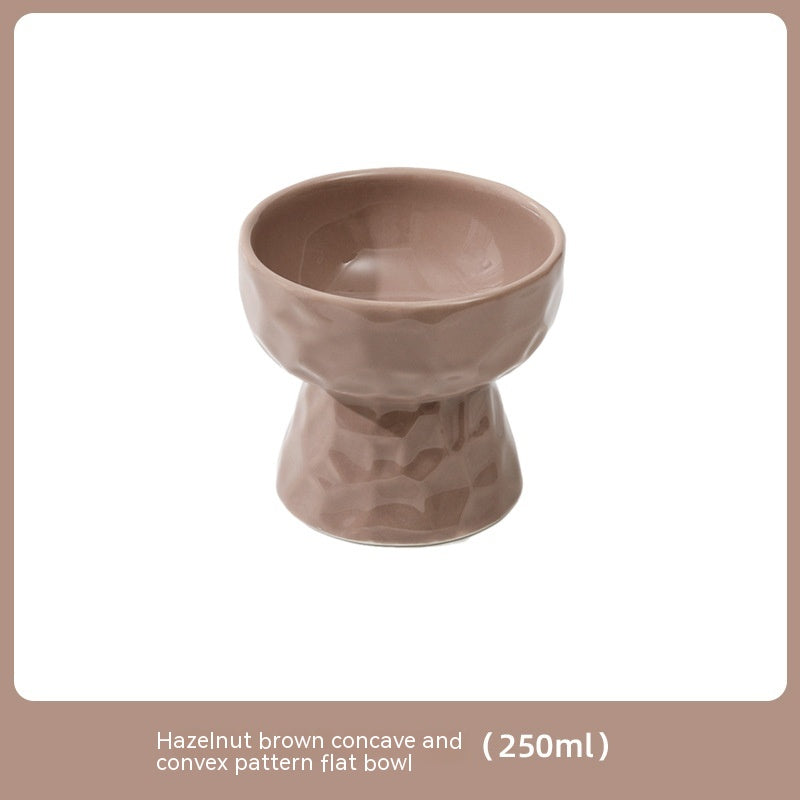 Ceramic High Leg Cervical Support Oblique Bowl
