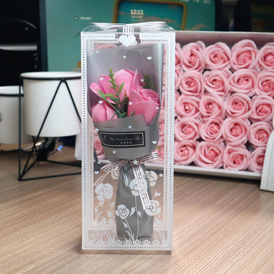 Valentine's Day Soap Rose Bouquet Gift Box
