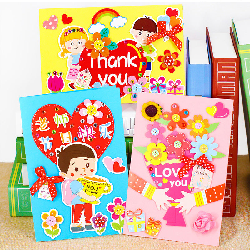 Teacher's Day Gift Handmade Diy Greeting Card Making Material Package