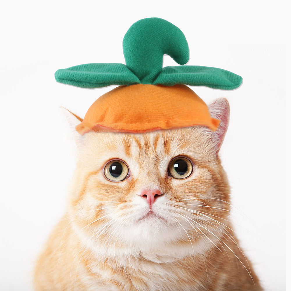 Pet Headgear Cute Dog Teddy Dress Up SUNFLOWER Cat Headdress Wig Cat Headgear Hat