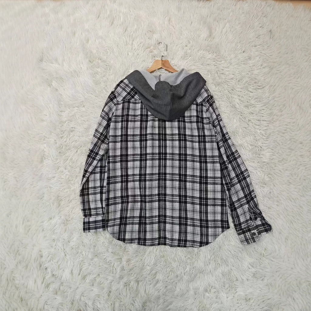 Women's Casual Fashion Loose-fit Plaid Shirt