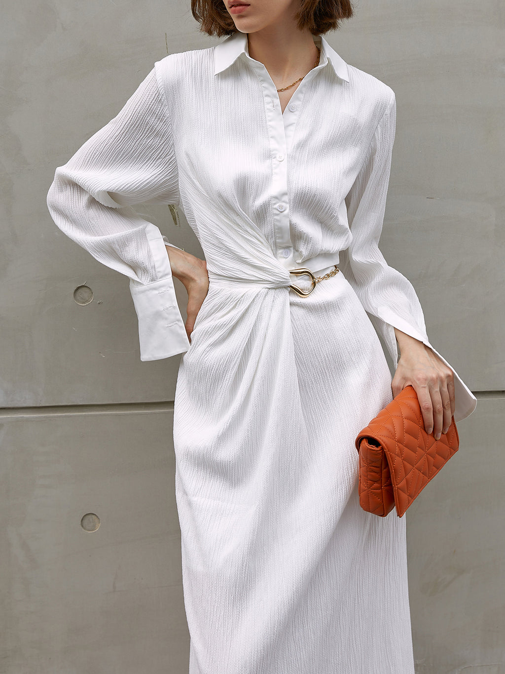 Women's Asymmetrical Hollow Waist Dress