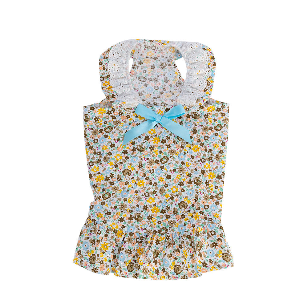 Cute Pet Skirt Bow Thin Dog Clothes