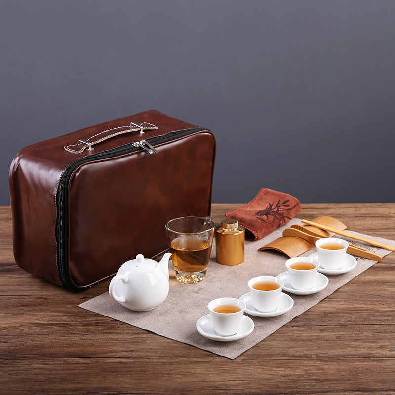 White Jade Porcelain Tea Art Teaching Training Teapot