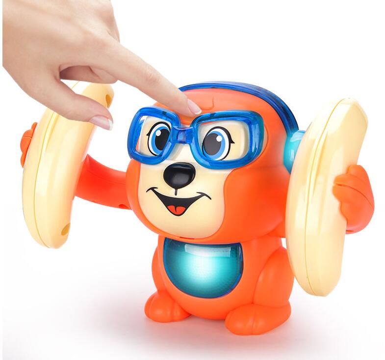 Sounding, Rolling And Somersault Monkey Electric Toy