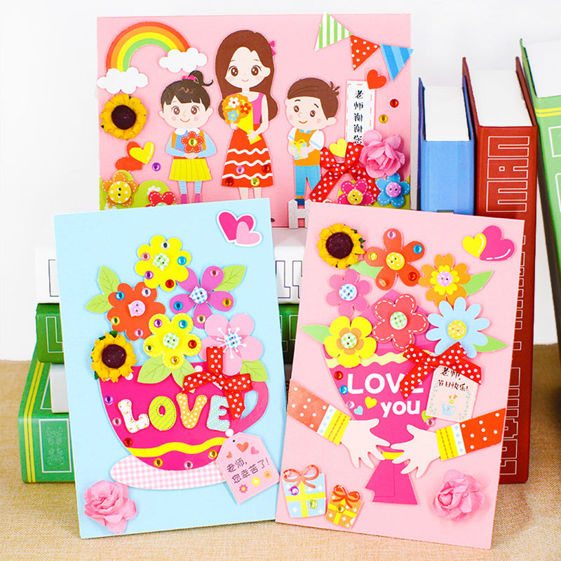 Teacher's Day Gift Handmade Diy Greeting Card Making Material Package