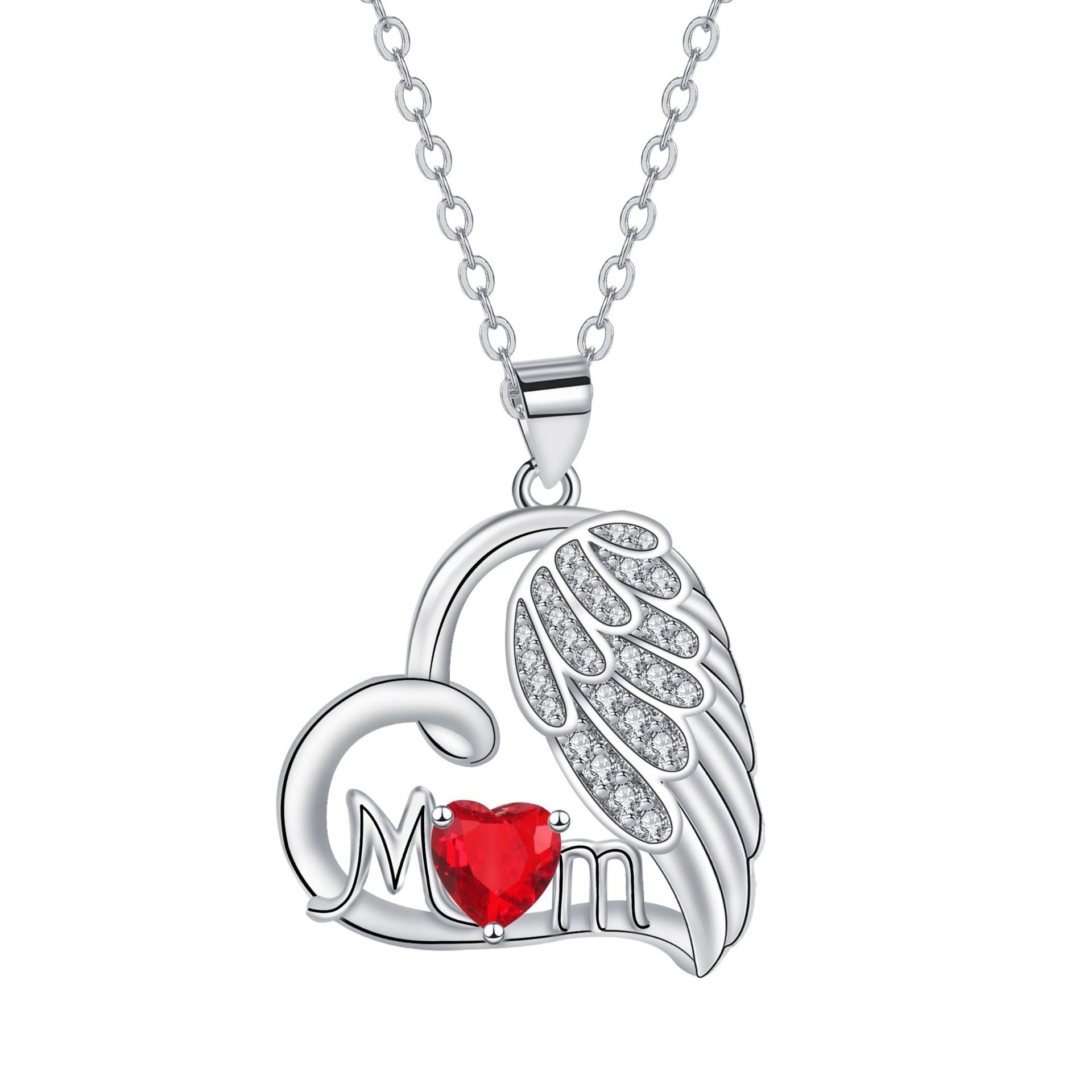 Angel Wings MOM Necklace Mother's Day Gift