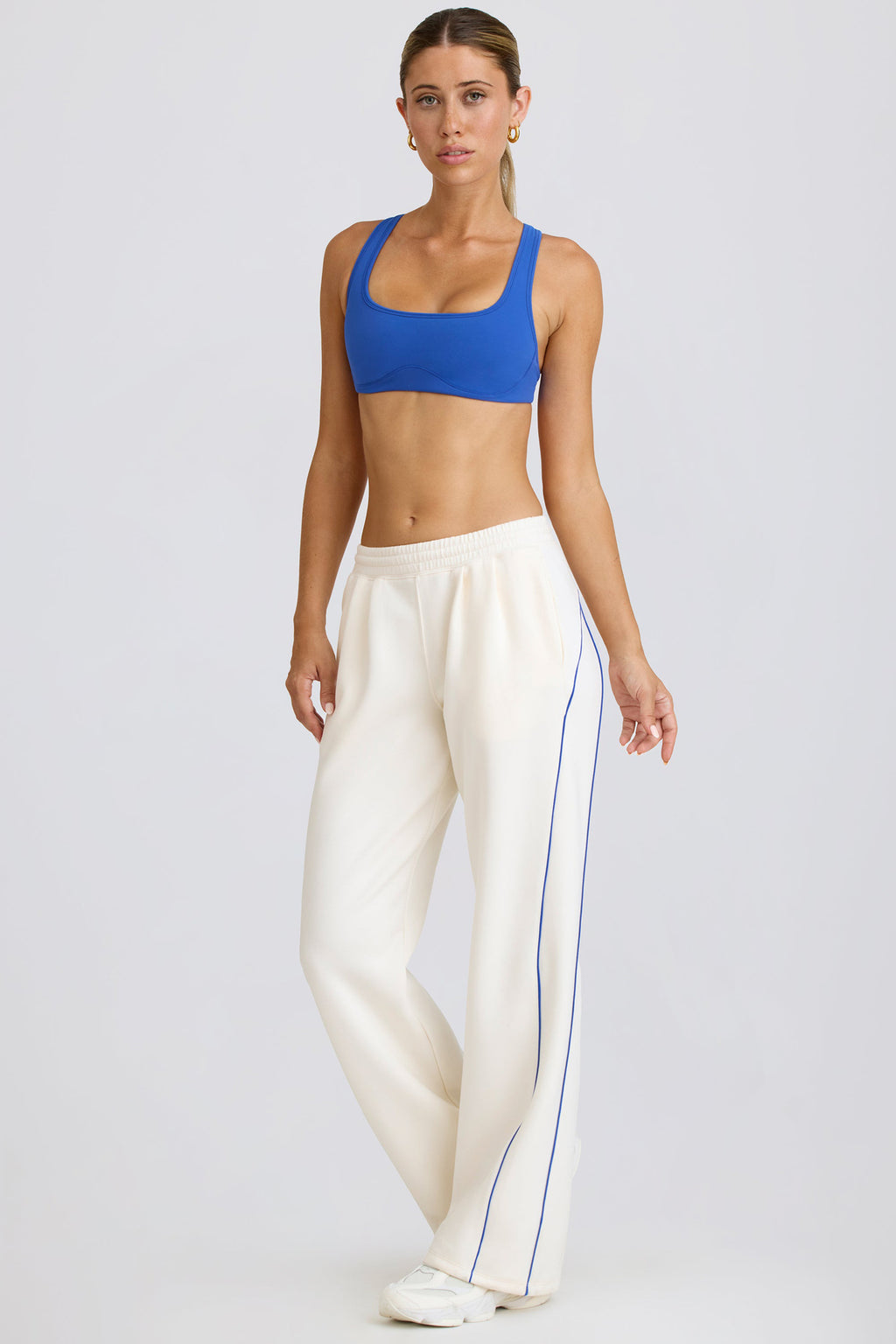 Women's Casual Striped Loose-fitting Fashionable Waist-cinching Wide-leg Pants