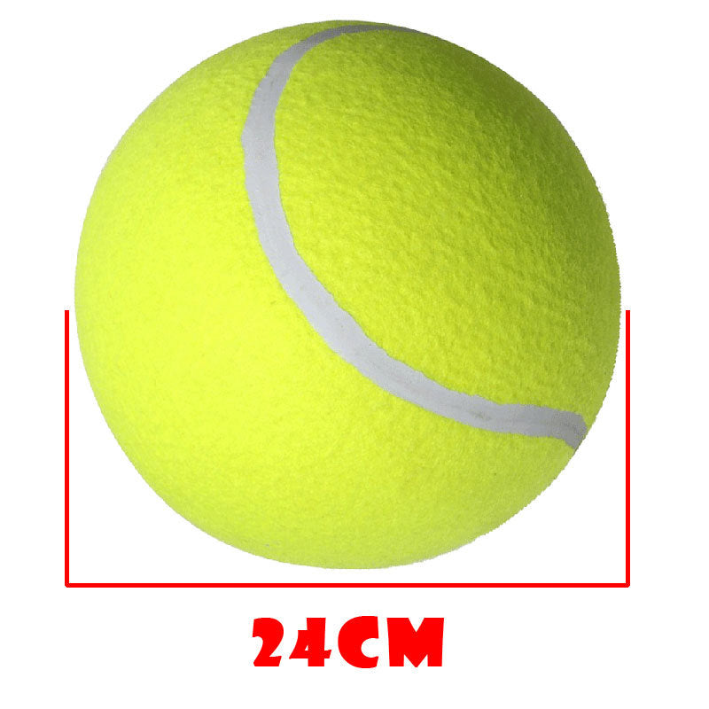 Tennis Pet Toy Inflatable Training Rubber Big Ball Elastic Ten Times Happy Corgi Golden Retriever