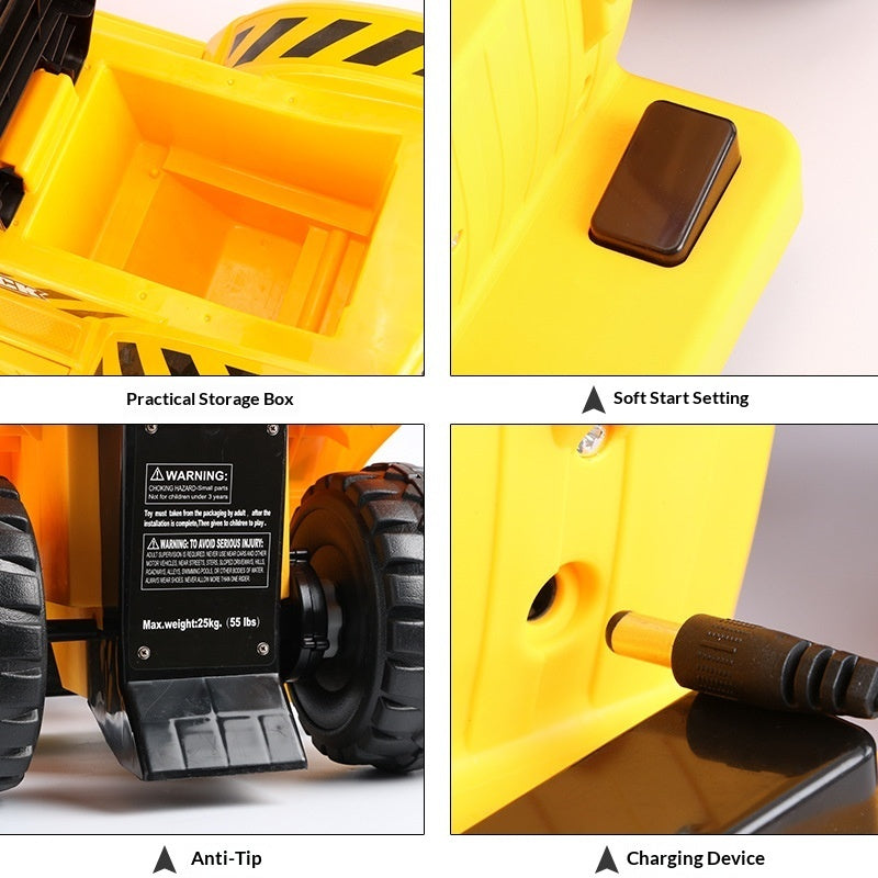 Gliding Electric-powered Children's Excavator Toy Latest Model Of Excavator