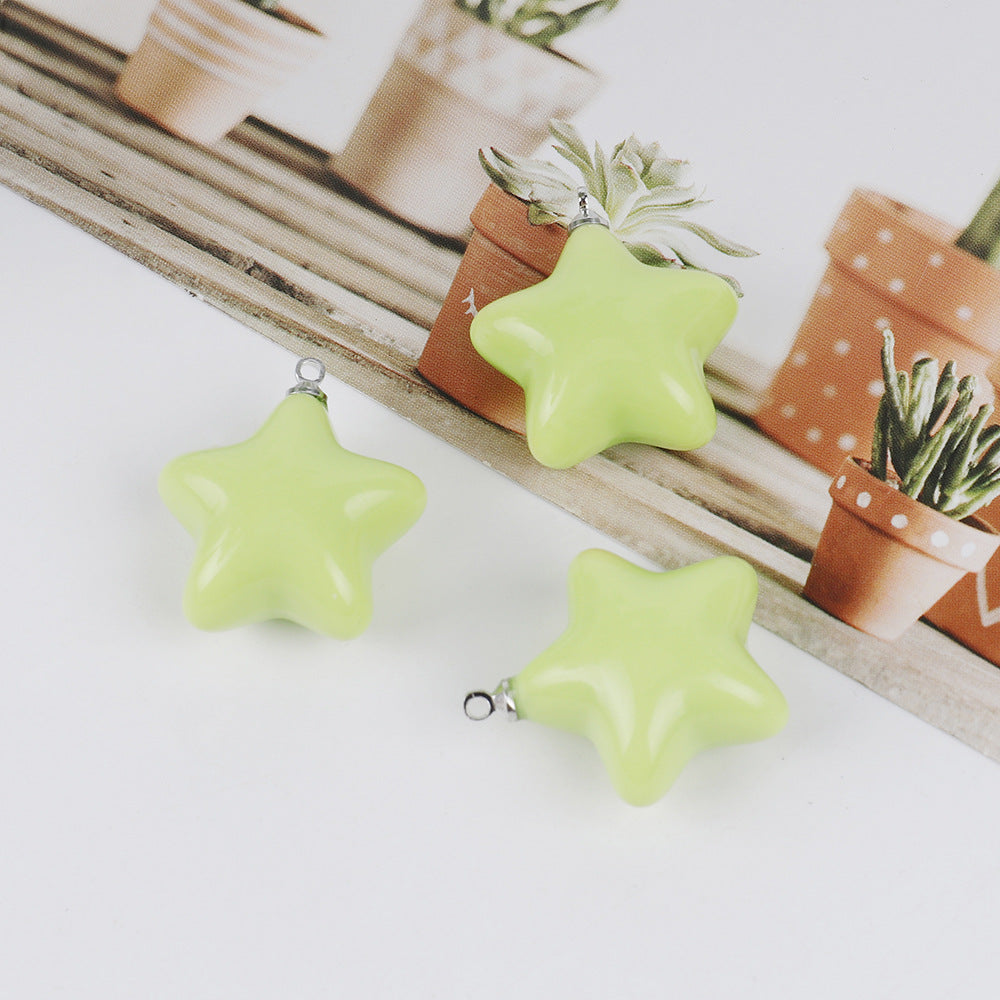 New Pendant Cream Epoxy Beads Keychain Accessories