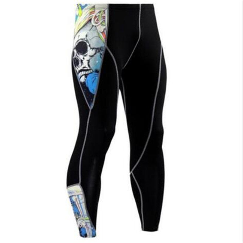 Summer Men's Blackout Compression Tight Fitting Pants