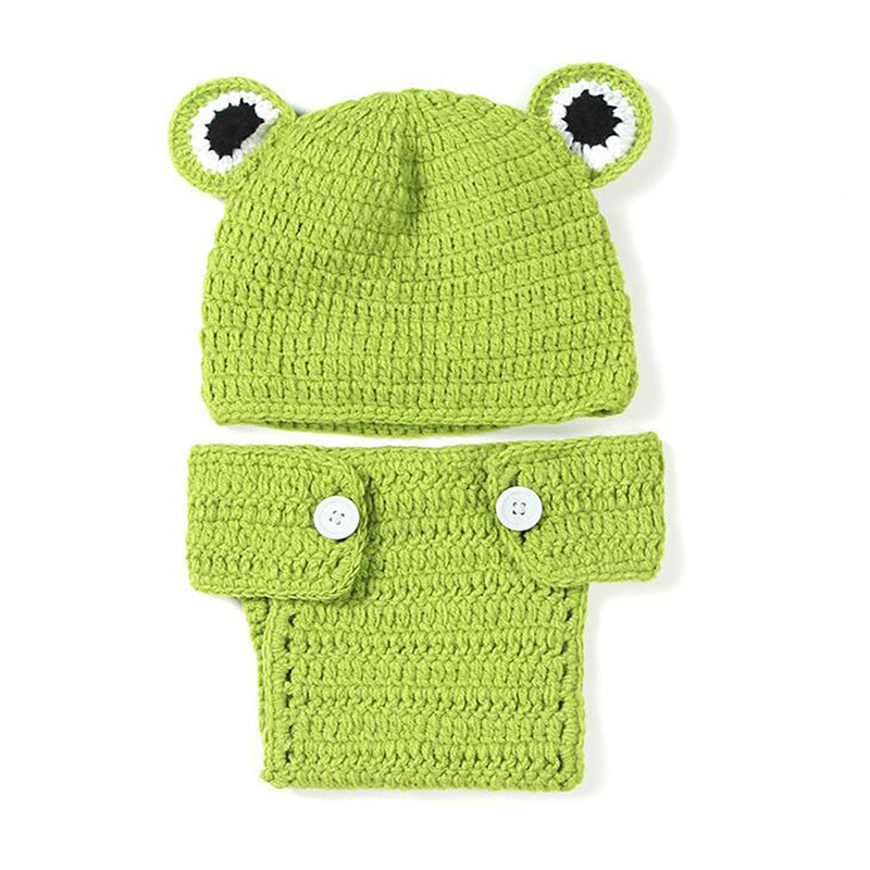 Hand-knitted Cartoon Animal-shaped Newborn Photography Outfits