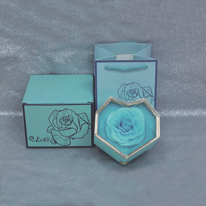 Love Rose Jewelry Box Prism Rose Valentine's Day Gift