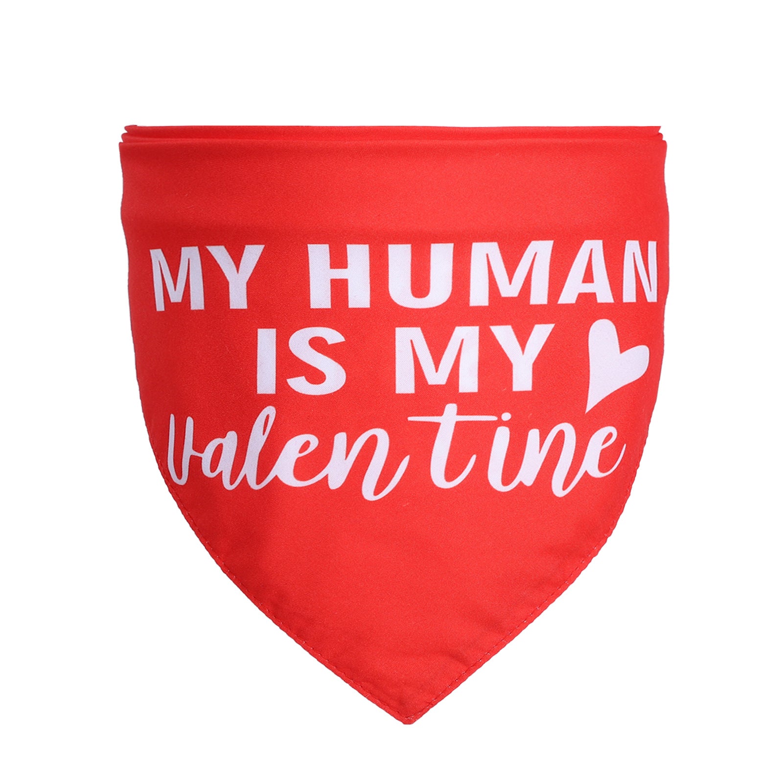 Pet Saliva Towel Scarf Love Triangle