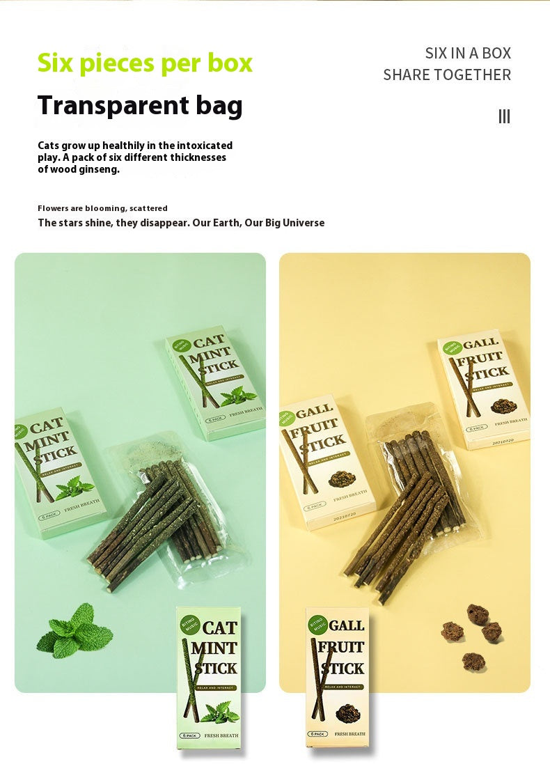 Cat Polygonum Multiflorum Mint Lollipop Self-Hi Funny Cat Molar Rod