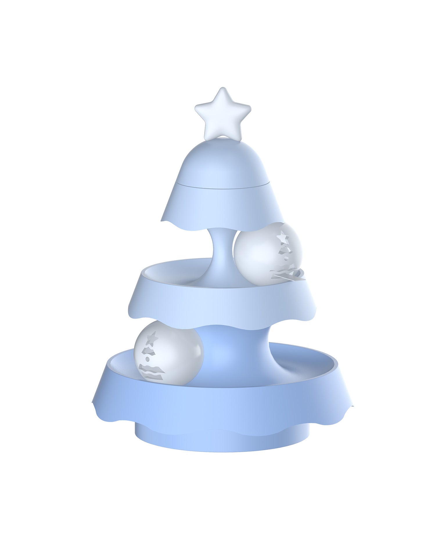 New Christmas Tree Mini Three-layer Track