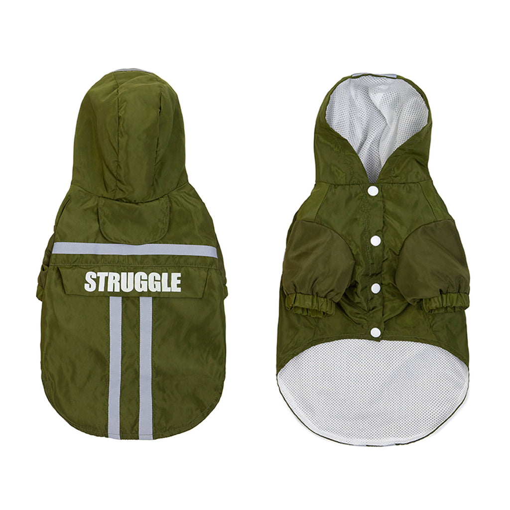 New Style Pet Raincoat With Reflective Strips
