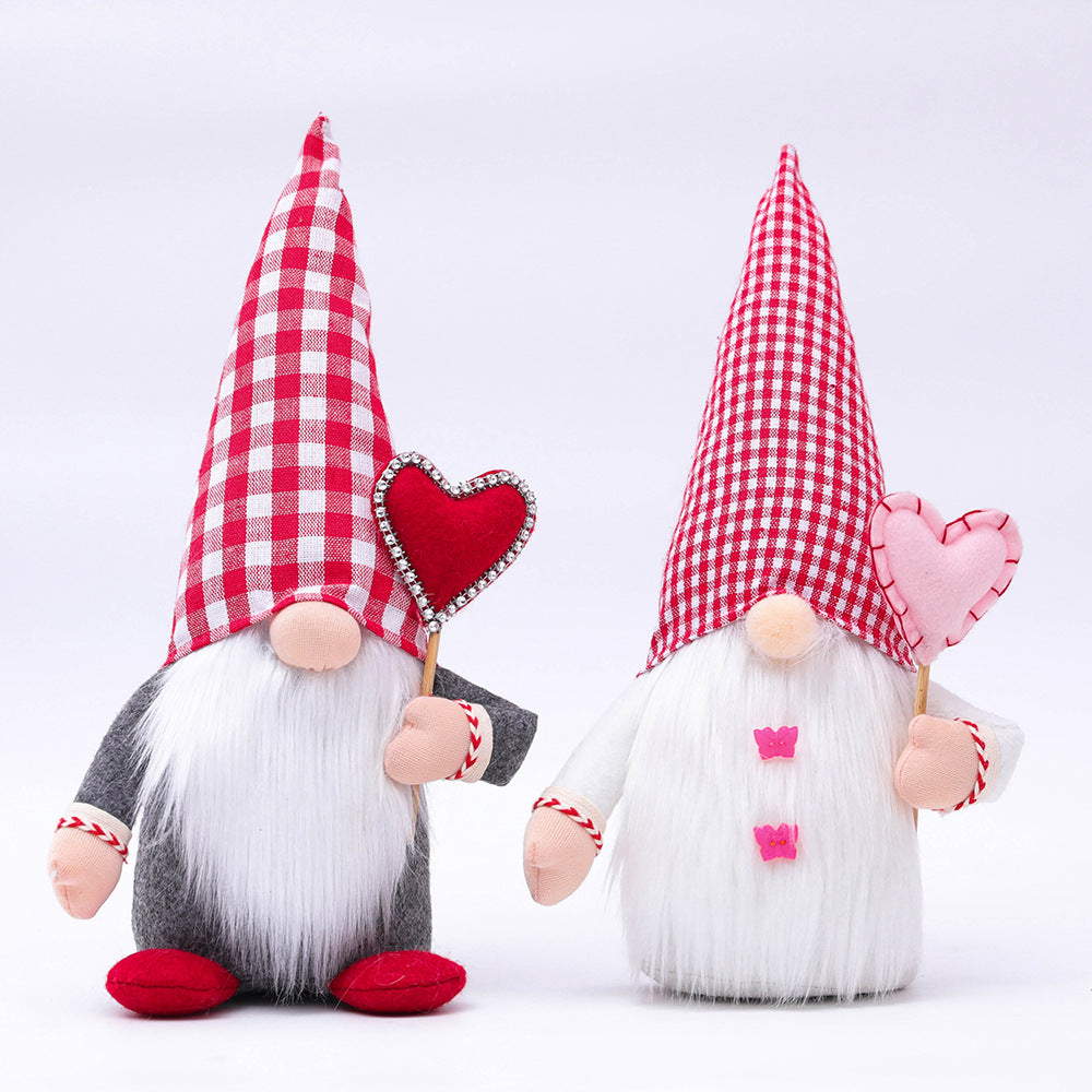 Valentine's Day Love Shape Faceless Doll Gift Fabric Doll