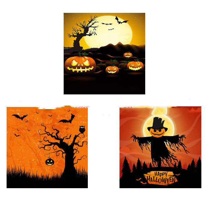 Halloween Pumpkin Ghost Atmosphere Decoration Lantern Box