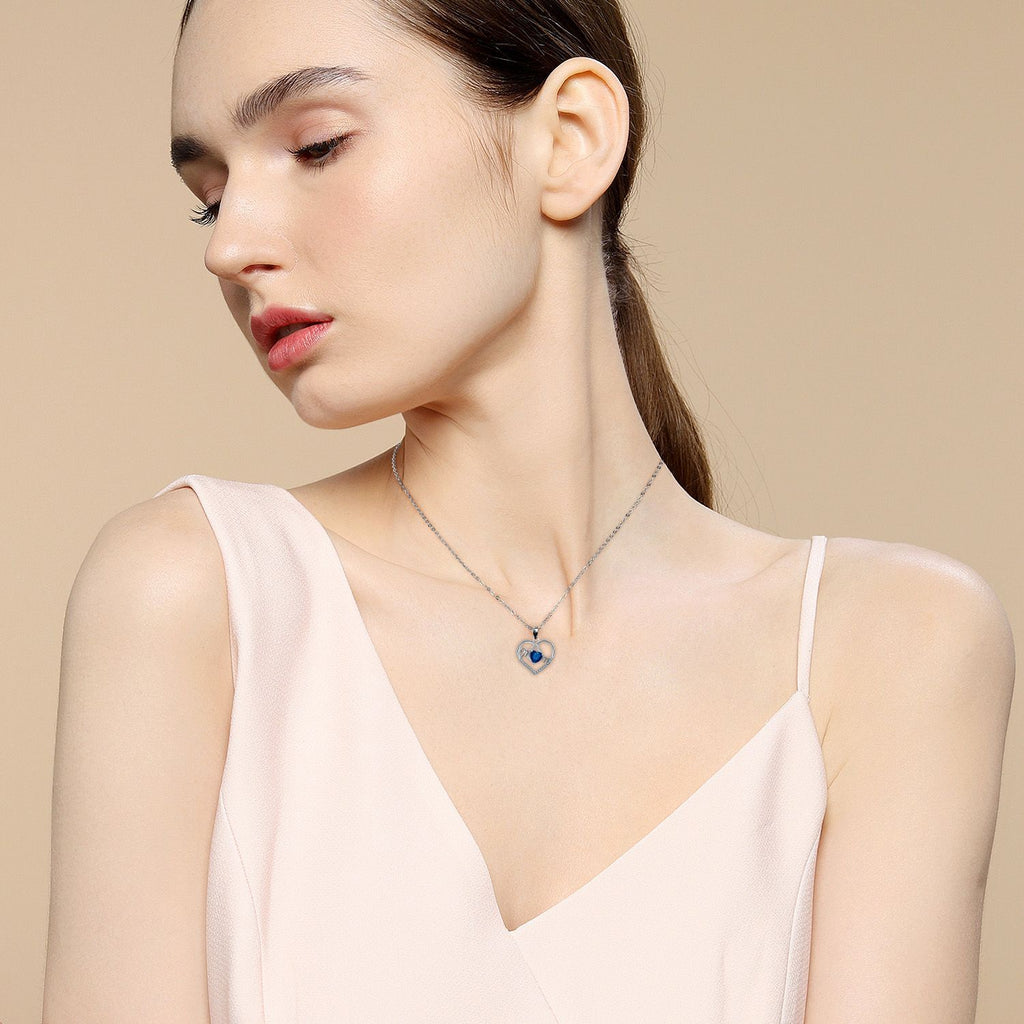 Heart-shaped Mom Necklace Fashion Simple Mother's Day Gift