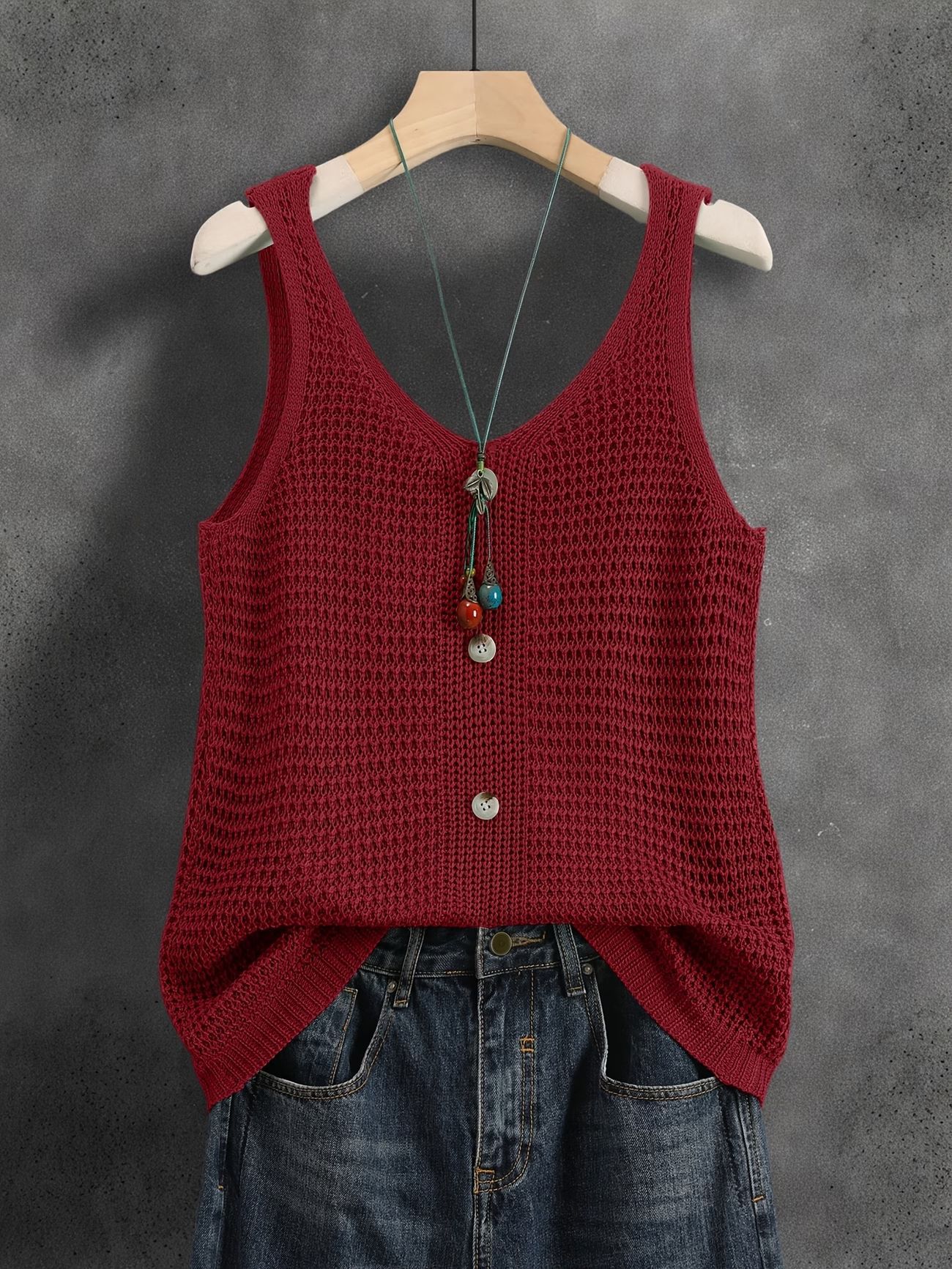 V-neck Womens Elegant Sleeveless Vest