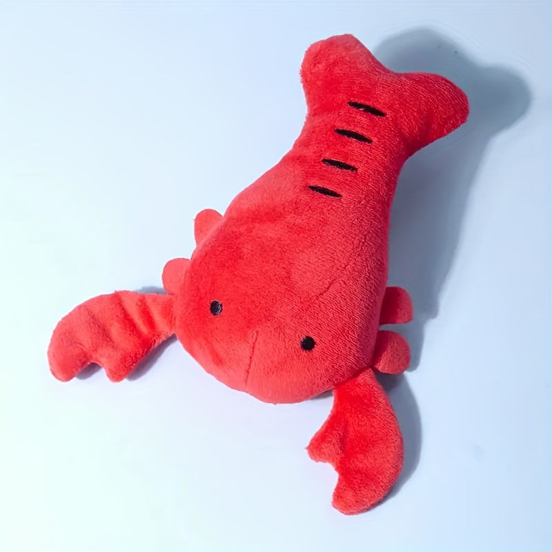 Squeaky Lobster Stuffed Toy For Dog Interactive Bite Resistant Toy For Small And Medium Dogs Crab Lobster