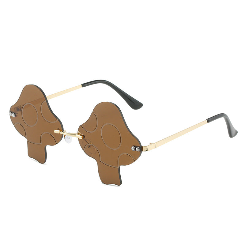 Irregular Mushroom-shaped Sunglasses For Women