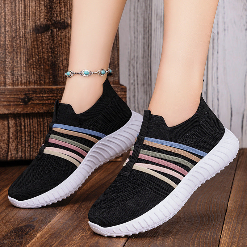 Women's Casual Shoes Breathable Mesh Surface Plus Size Soft Bottom Pumps